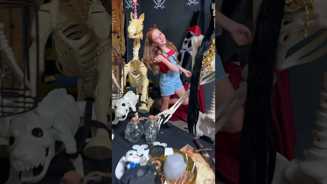 Nastya and her Halloween dance