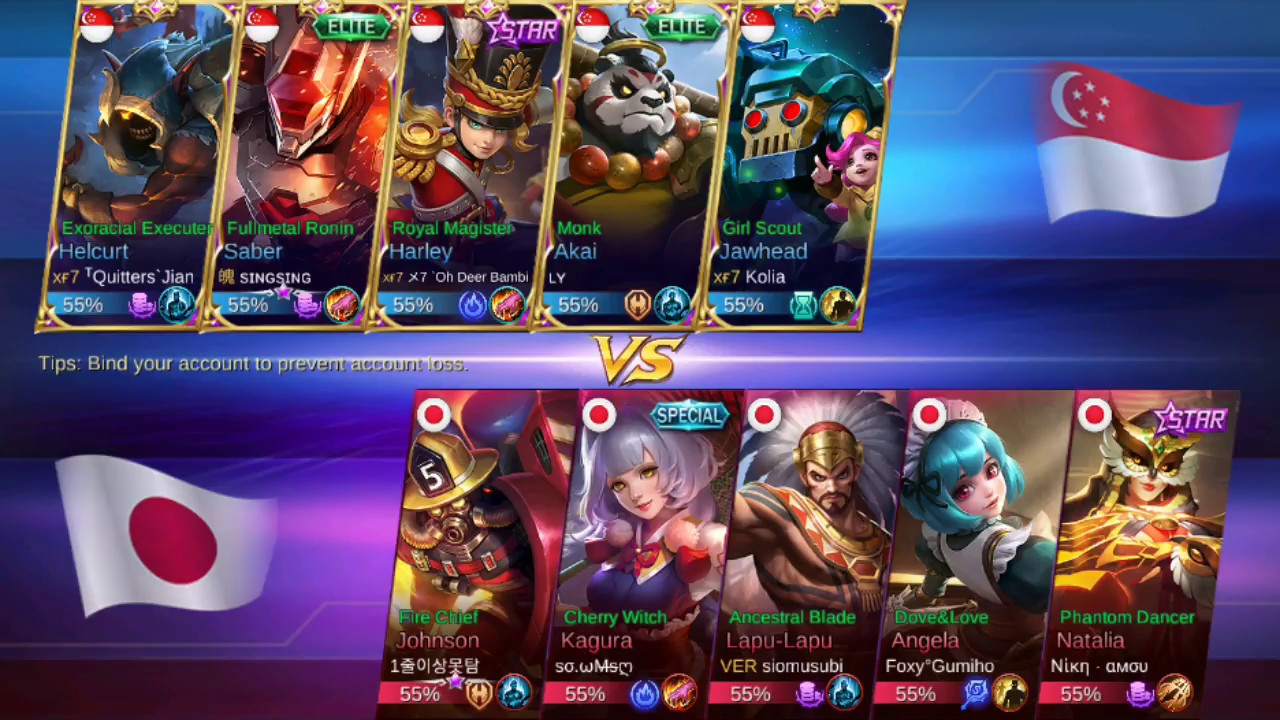 National Arena Contest Mobile Legends Singapore Vs Japan Round 1 04.02.2018 (Singapore Win)