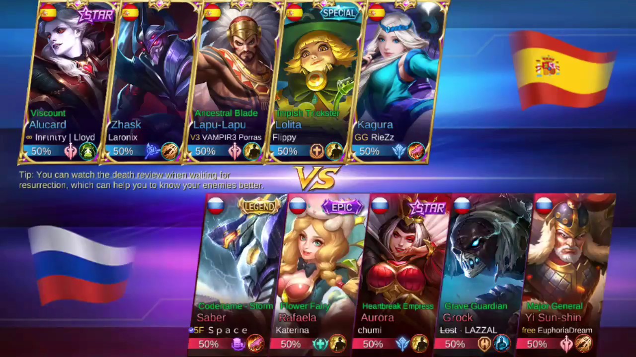 National Arena Contest Mobile Legends Spain Vs Russia Round 3 29.01.2018 (Russia Win)