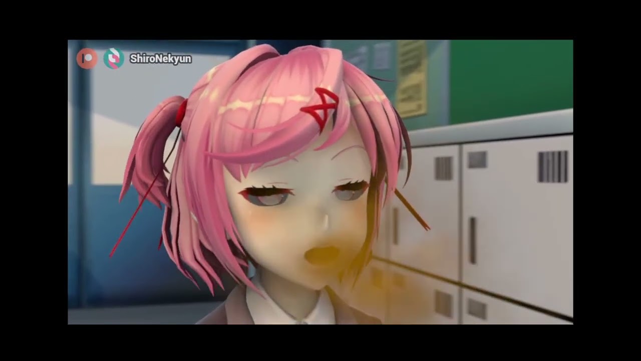 Natsuki infiated Yuri