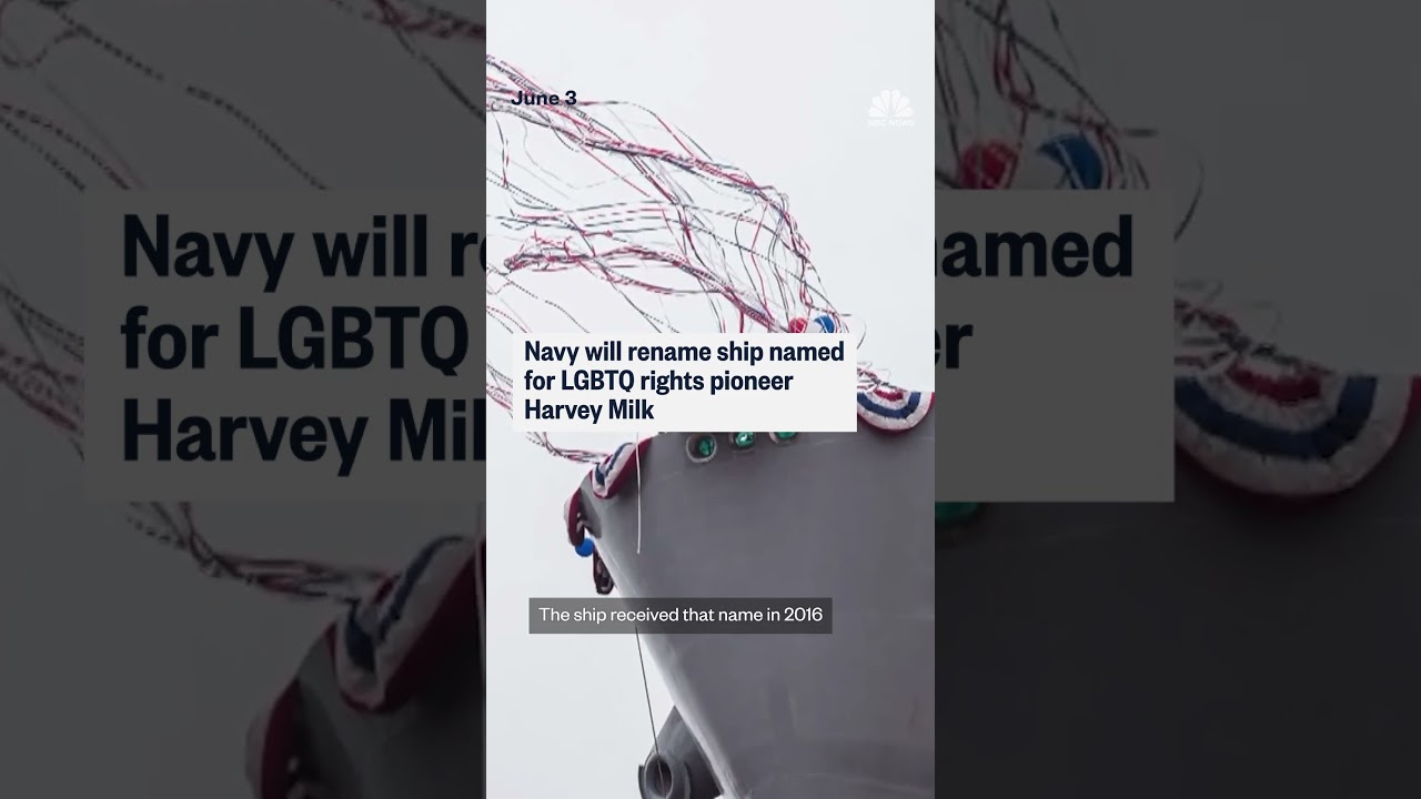 Navy to rename ship named for LGBTQ pioneer Harvey Milk