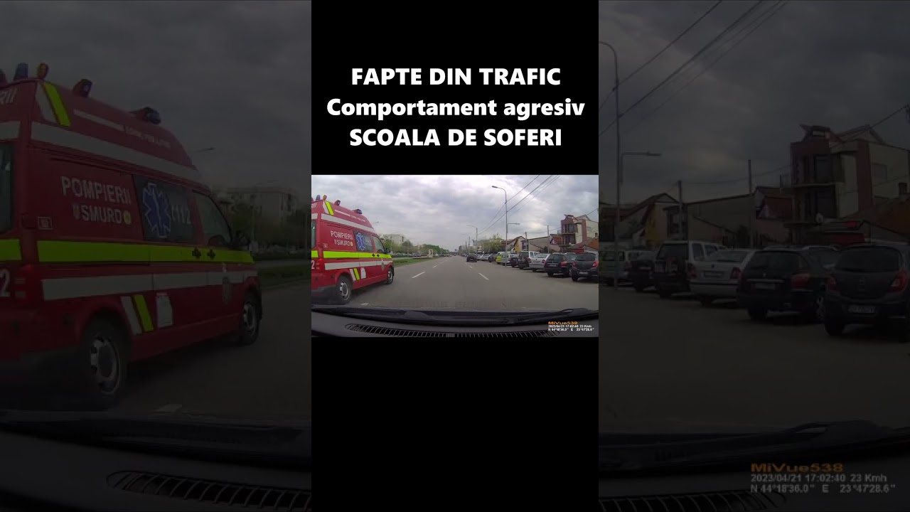 NEACORDARE DE PRIORITATE + SICANARE SI COMPORTAMENT AGRESIV LA SCOALA DE SOFERI 🚨🚨🚨