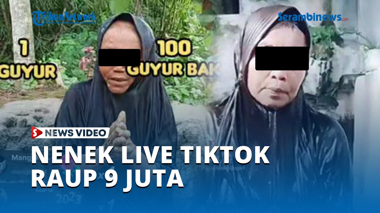 Nenek Live Tiktok Raup 9 Juta dari Mandi Lumpur