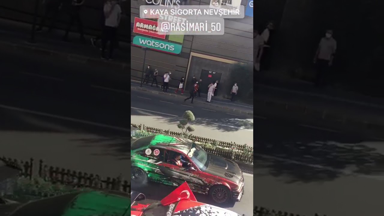 Nevşehir'de Drift ile asfalt ağladı
