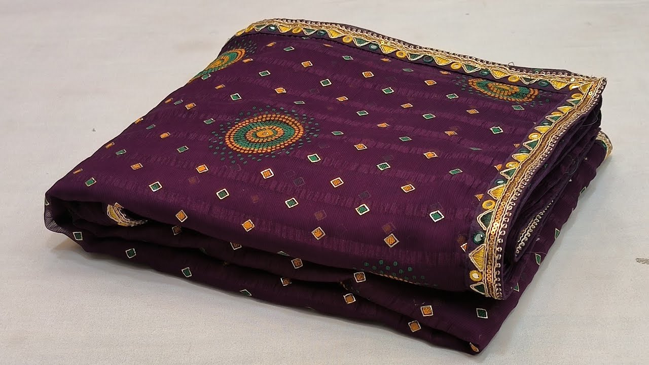 New चुनरी साडी विथ डीजाइनर ब्लाउस |Chanderi Cotton Saree |Organza Saree #Newsareecollection #Sarees