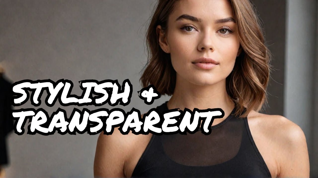 #new 4k Transparent  Black Top  Try On Haul with IVA BERG
