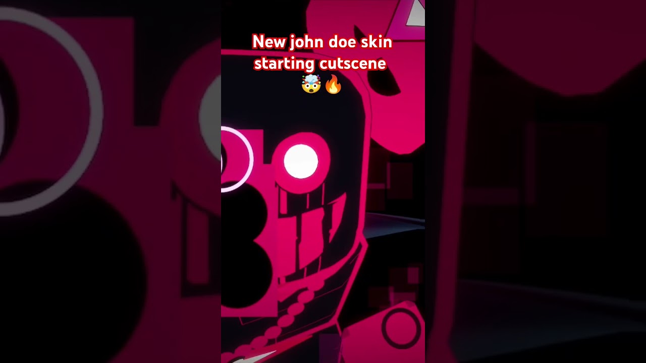 New John doe skin starting cutscene🤯🔥 #roblox #forsaken #johndoe
