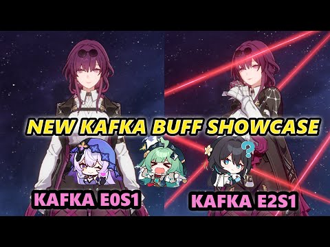 NEW KAFKA BUFF IS ACTUALLY GOOD? KAFKA E0S1 & E2S1 SHOWCASE MOC 3.4 | HONKAI STAR RAIL