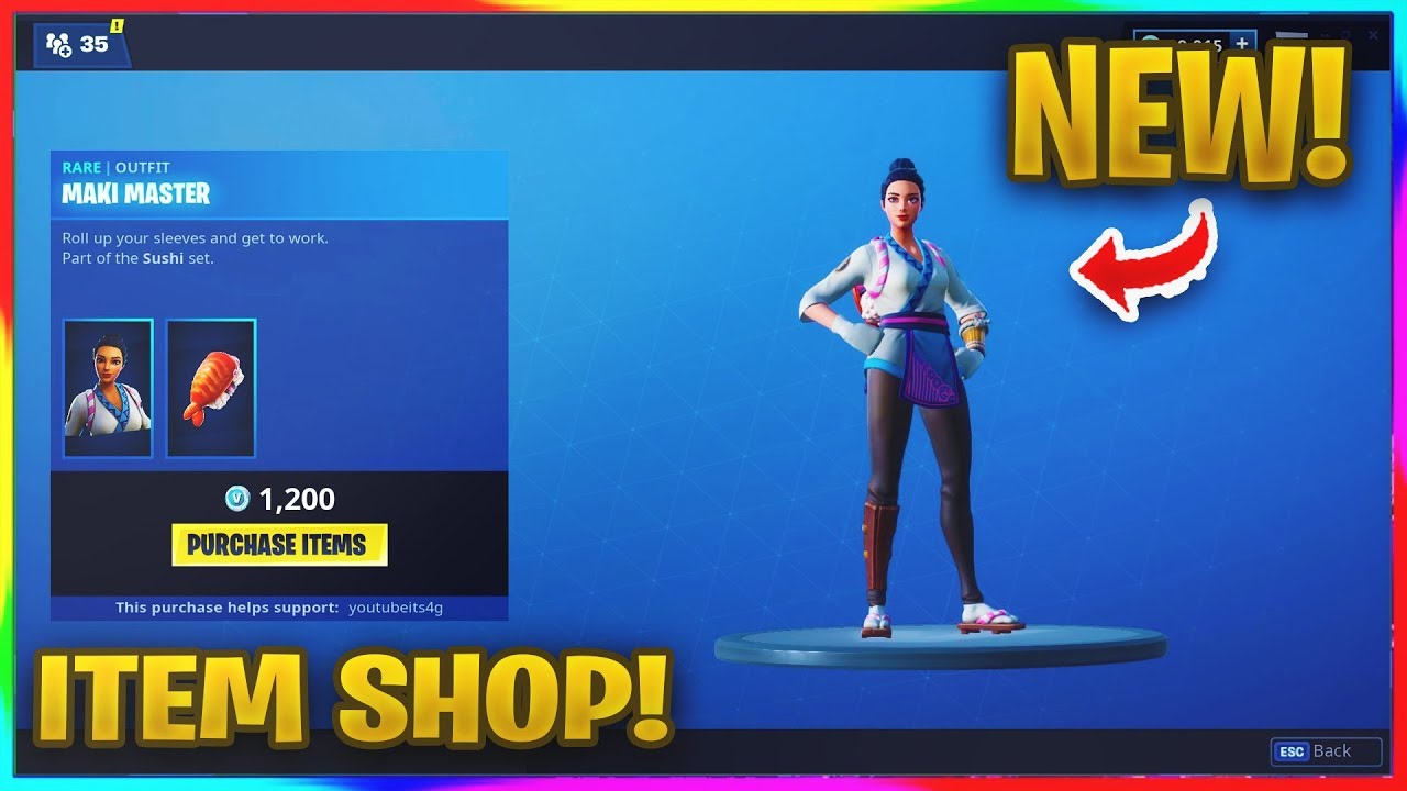 *NEW* MAKI MASTER SKIN IN FORTNITE! | Fortnite Item Shop (Nov 20, 2018)