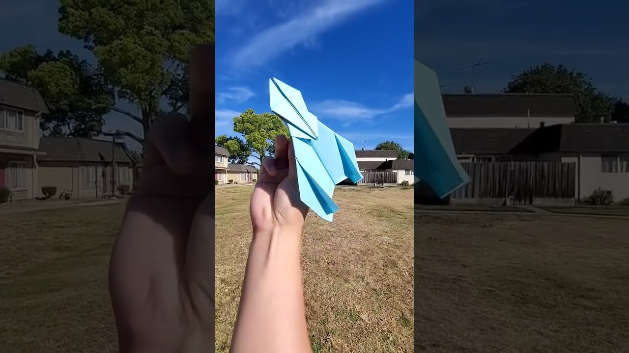 New #paperairplane test flight - X-men Plane - SUPER FAST & FAR!