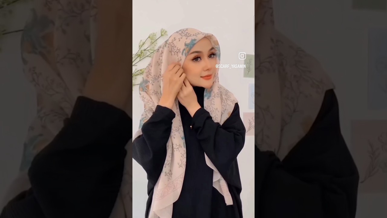 New stylish hijab design #trending #fashion#winterdesign #hijabstyle #scarf#shorts#viralshort#abaya