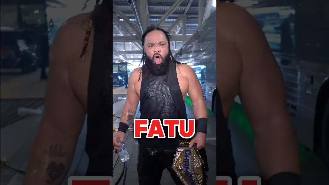 NEW U.S. CHAMP… JACOB FATU! 🐺🇺🇸 #WrestleMania