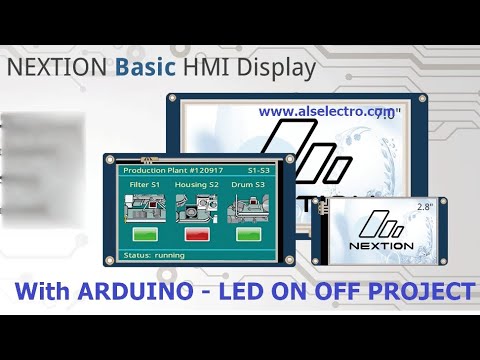 NEXTION HMI DISPLAY WITH ARDUINO -Getting Started with LED ON/OFF