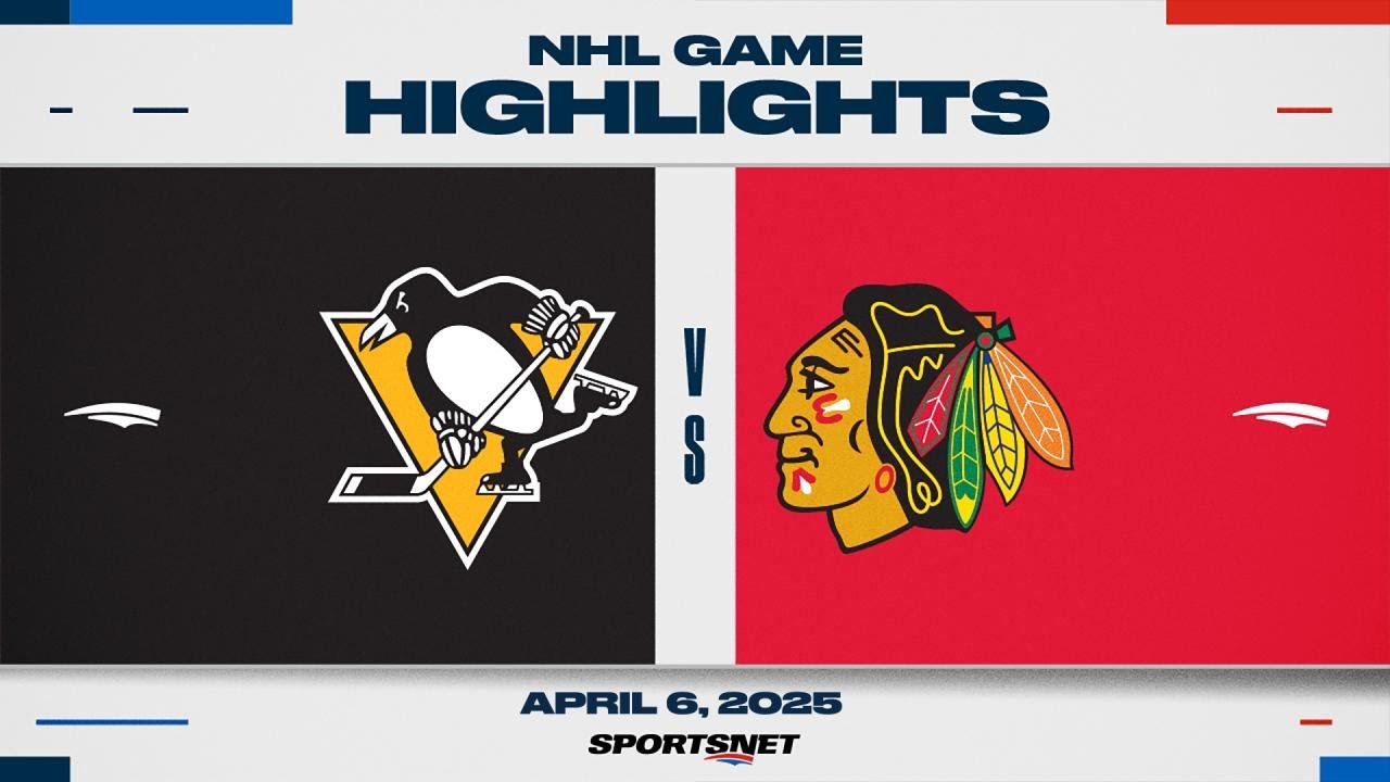 NHL Highlights | Penguins vs. Blackhawks - April 6, 2025