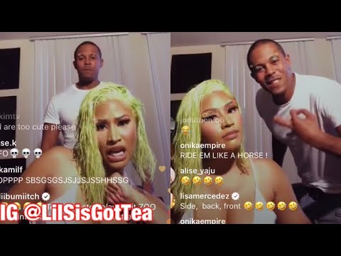 NICKI MINAJ NIP SLIP & HOW SHE KEEPS NEW HUSBAND SATISFIED AFTER STUDIO SESSIONS ON INSTAGRAM LIVE