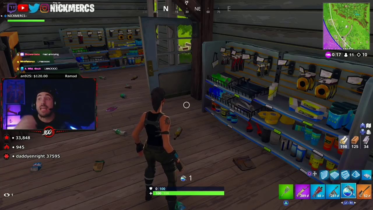 NICKMERCS FUNNY MOMENT | LIVE TWITCH STORY His Fight with Gym Fitness Instructor | FORTNITE