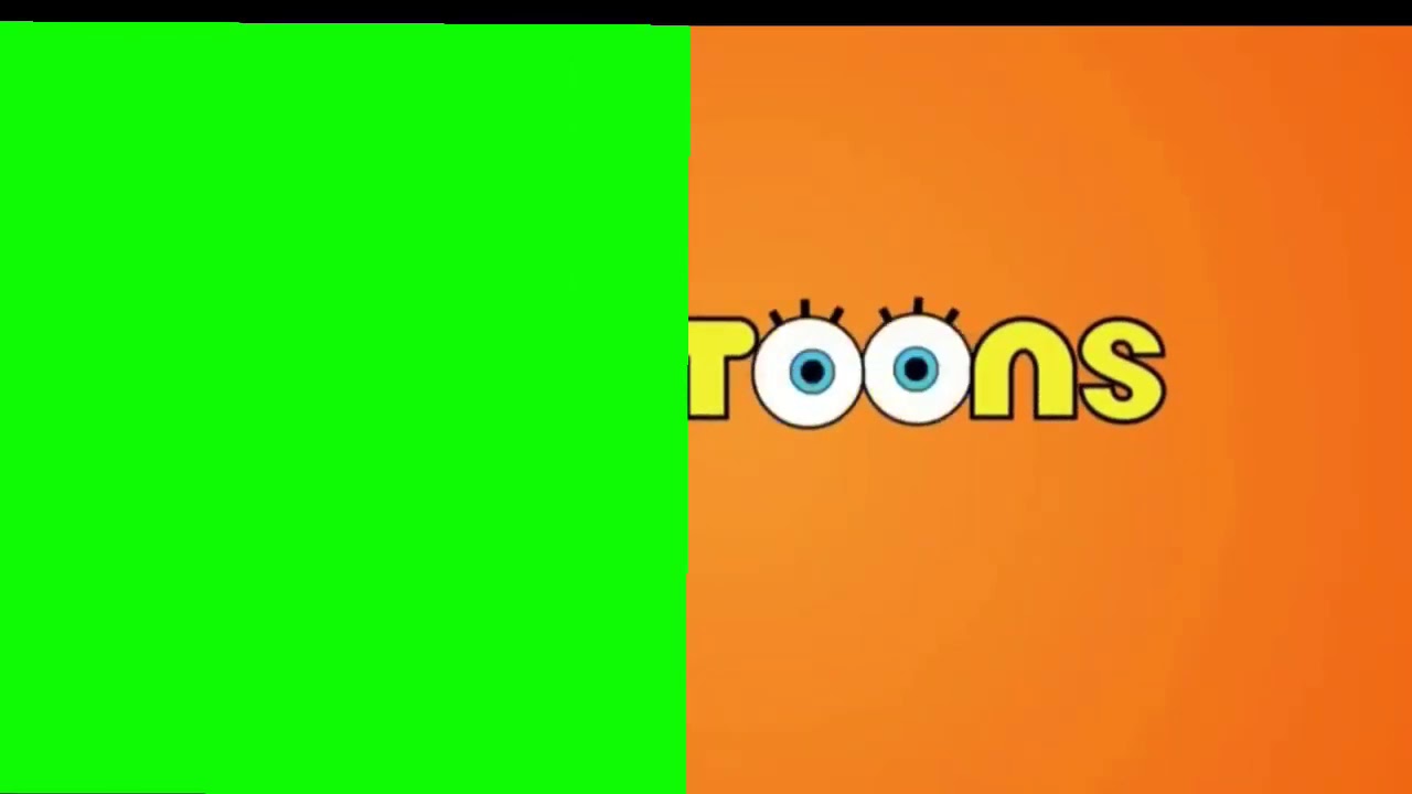Nicktoons promo end green screen