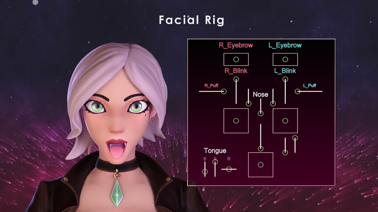 Nicolette, Diamond Mage (Facial Rig)