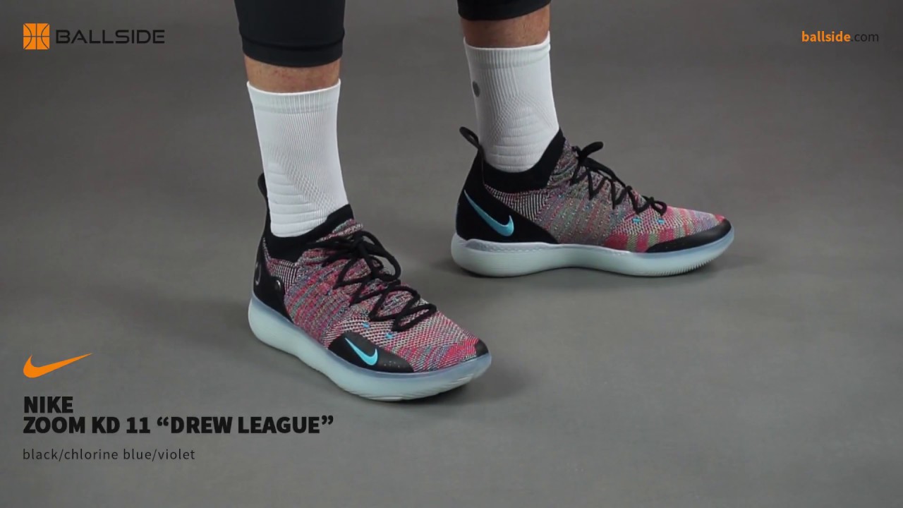 Nike Zoom KD 11 Drew League on feet