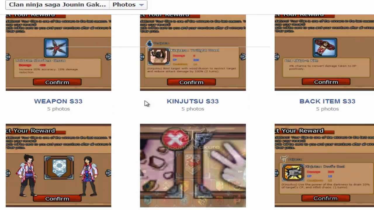 Ninja Saga: Season 33 Clan War Rewards