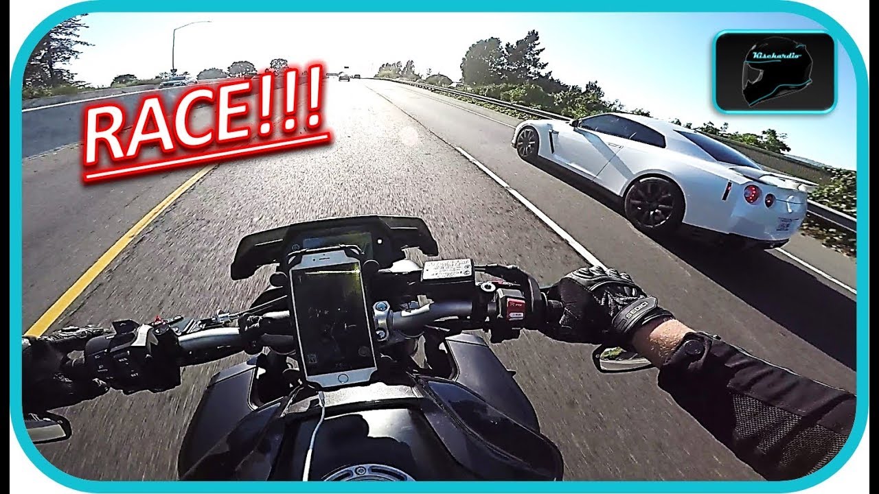 NISSAN GTR RACES YAMAHA Fz10/MT10 | Insane POWER!!