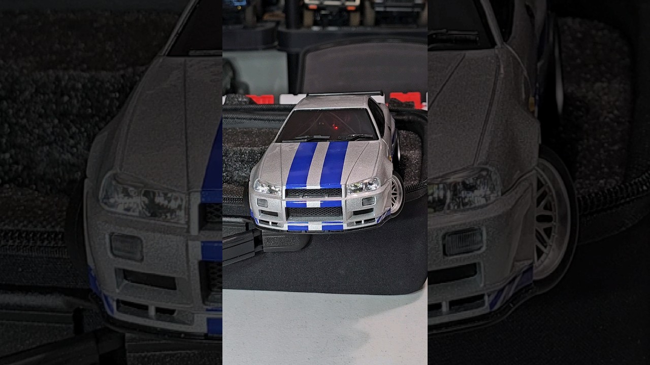 Nissan Skyline R34 GTR Mini RC Drift Car. #Shorts