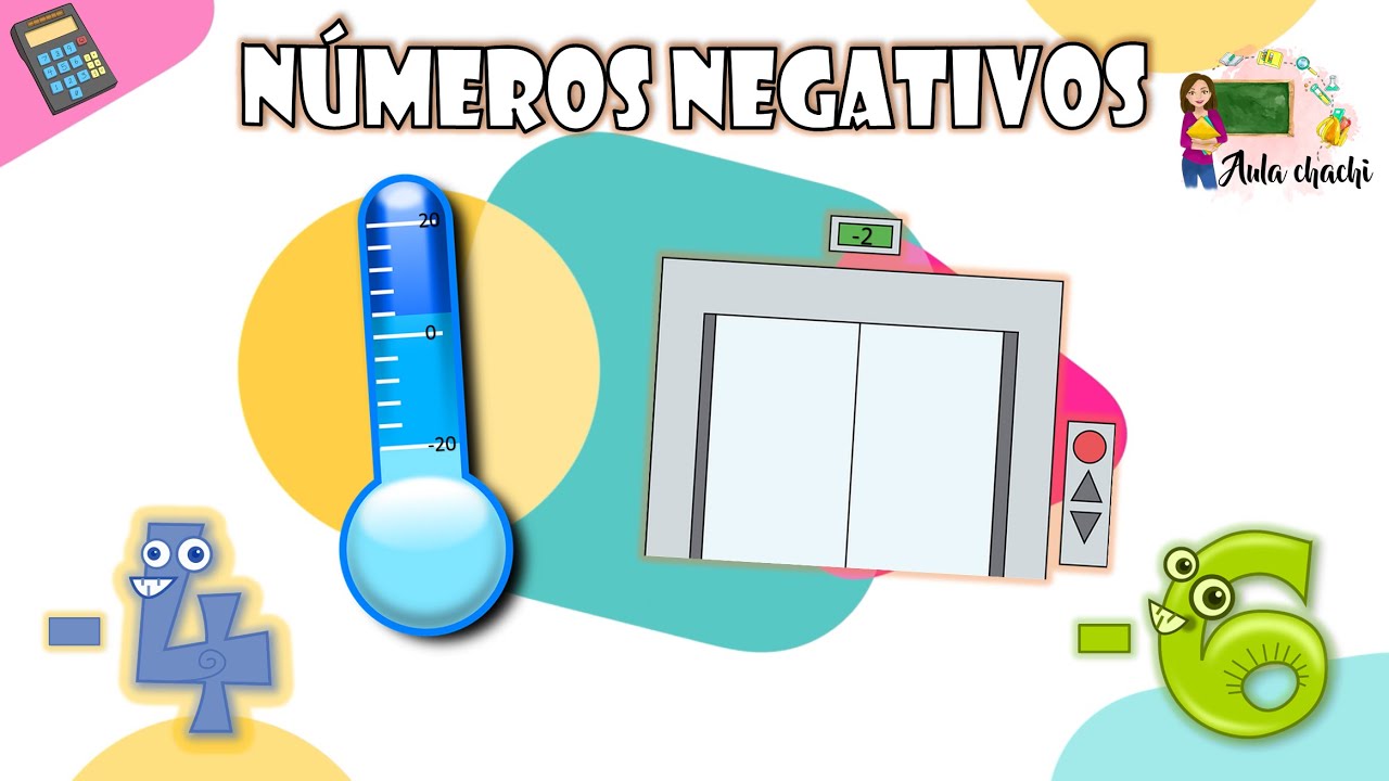 Números Negativos | Aula chachi - Vídeos educativos para niños