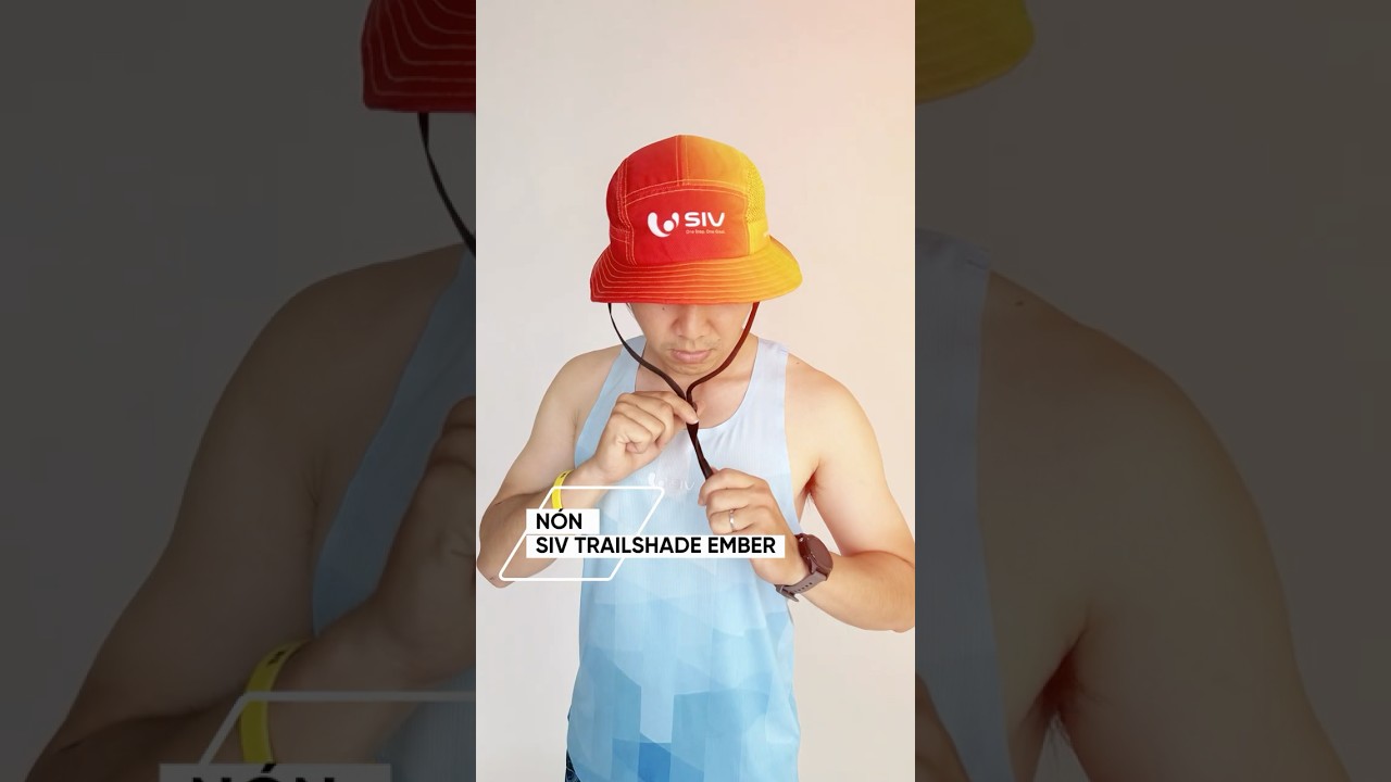 Nón SIV TrailShade Ember – với phần dây đeo qua cằm linh hoạt #SIV #SportswearInVietnam