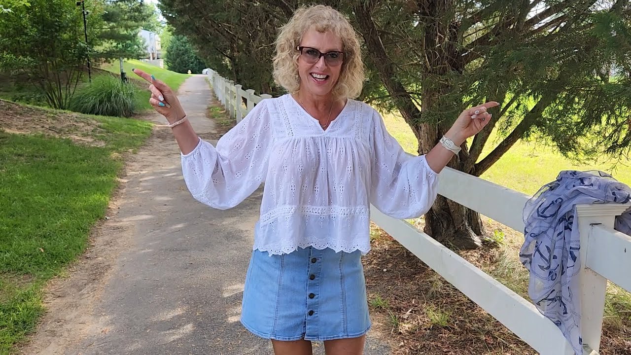 No Bra💙See Through Top💙Women Over 60