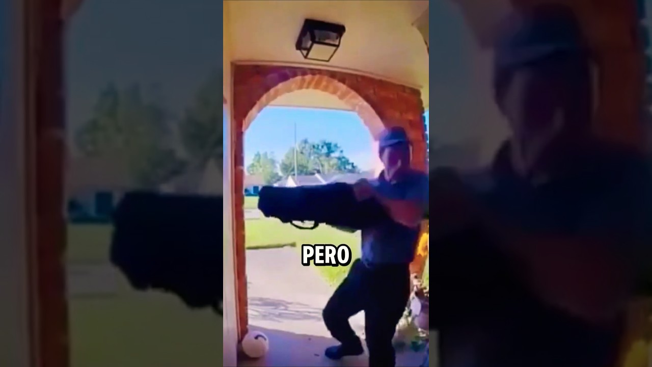 ¡No vas a creer LO QUE SALTÓ detrás del repartidor! 😱