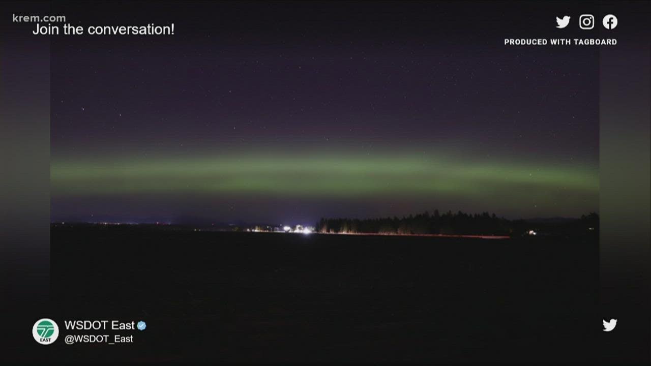 Northern Lights seen across Eastern Washington, North Idaho