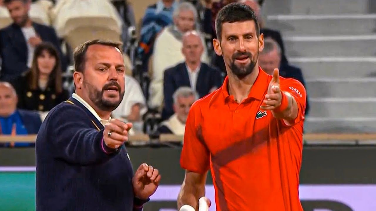 Novak Djokovic SHOCKED by Out Call 😱 2025 Roland Garros Semis
