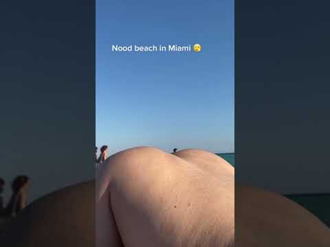 Nude Beach In Miami 🏖️⛱️ #shorts