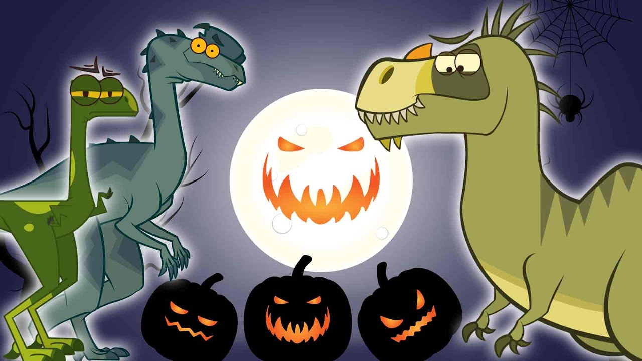 Nuit D'Halloween Avec Des Dinosaures | Dessin Animé | Je Suis Un Dinosaure