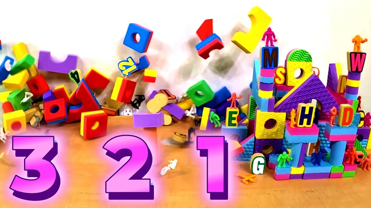 Number and Letter Towers Blown Away!