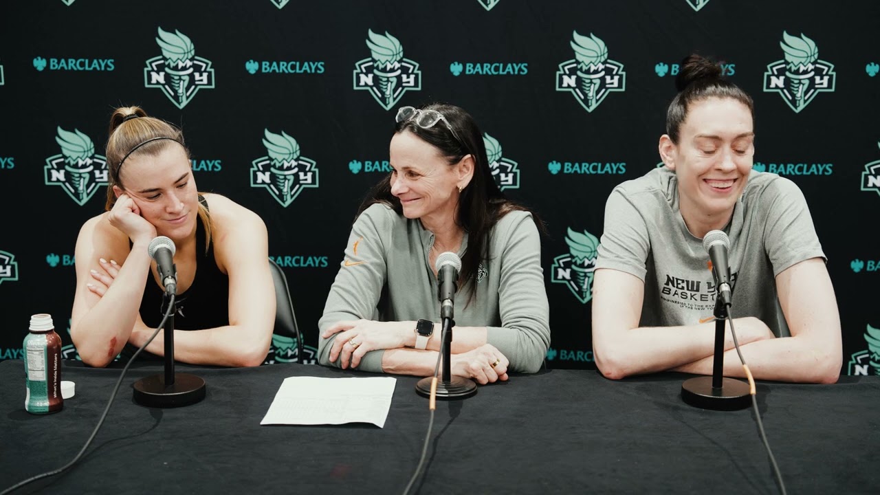 NY Liberty vs Mystics Post-Game With Sabrina Ionescu, Breanna Stewart, Coach Sandy Brondello | 6-5