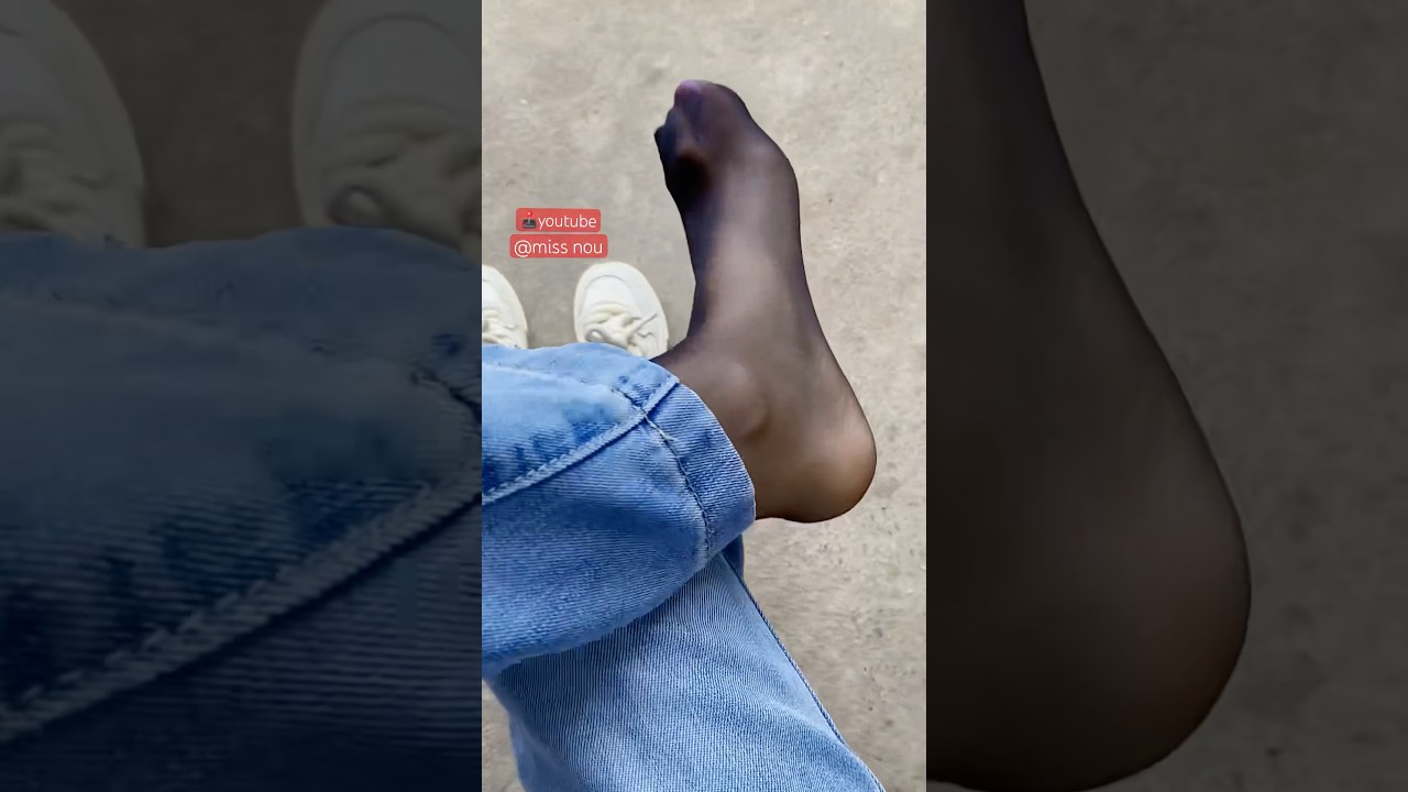 Nylon stocking fashion| socks for feet | TikTok feet socks |nylon feet #nylon#longlegs #blacktights