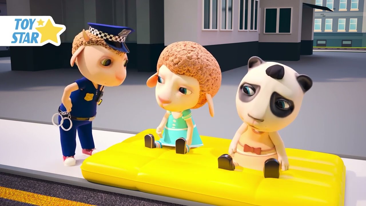 O ônibus Escolar Perdeu Uma Roda! PolicialTentando Ajudar! #peppapig #turmadamônica #desenhoanimado