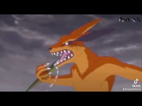 Obito extracts 9 tails from Kushina