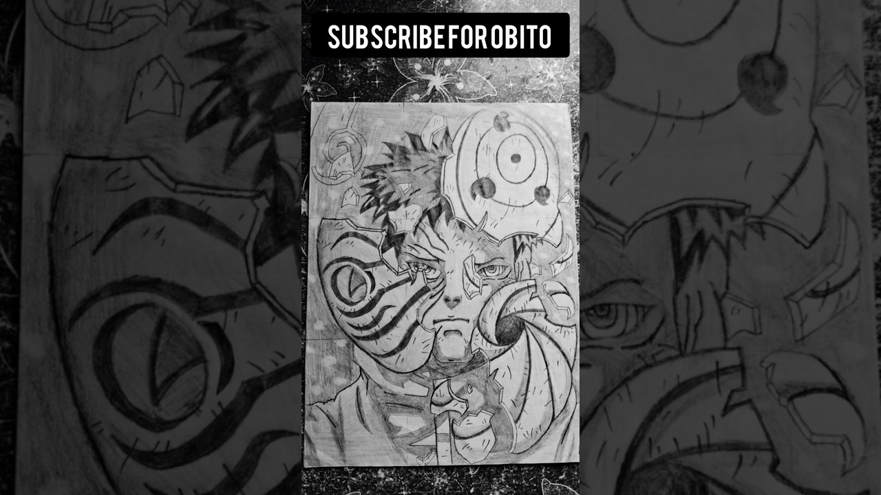 Obito sad story...obito drawing #obito #naruto#akatsuki#anime #art #trending @artistshintumourya