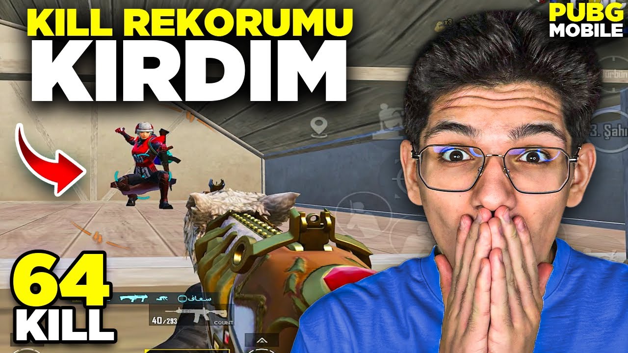 OHA! SEZON KİLL REKORUMU KIRDIM! 64 KİLL - PUBG MOBİLE
