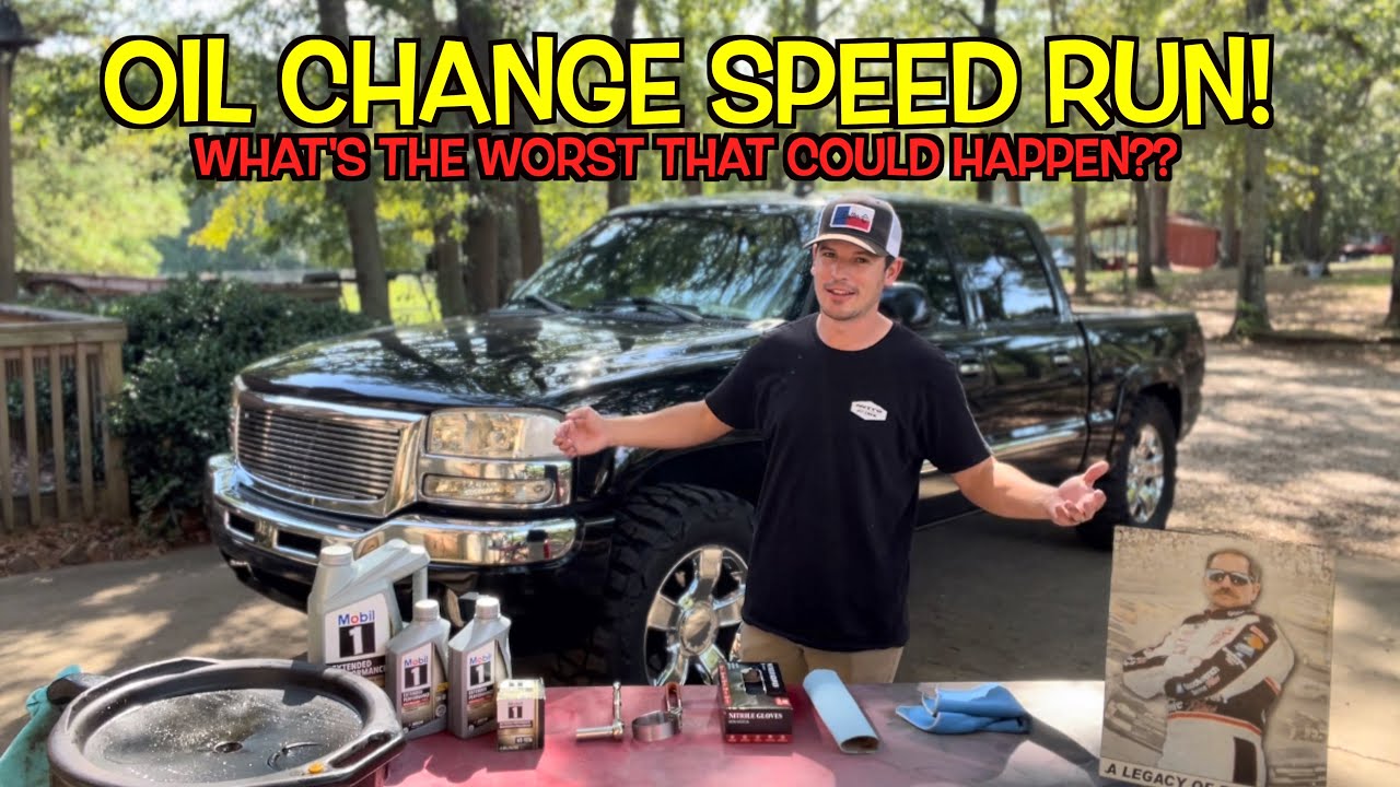 OIL CHANGE CHALLENGE! | 6 MINUTE OIL CHANGE! |