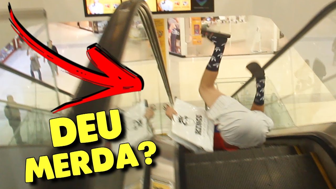 OMAR CAIU DA ESCADA ROLANTE