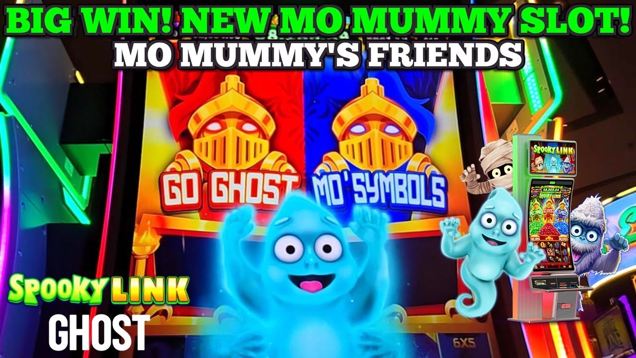 OMG! MO MUMMY'S FRIENDS! NEW MO MUMMY SLOT | BIG WIN ON SPOOKY LINK GHOST SLOT | New Las Vegas Slots