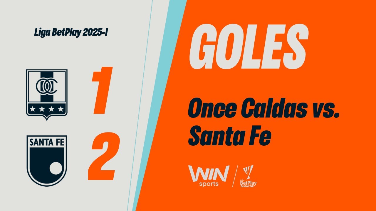 Once Caldas vs. Santa Fe (goals) | Liga BetPlay Dimayor 2025-2021 | Home Runs - Matchday 2