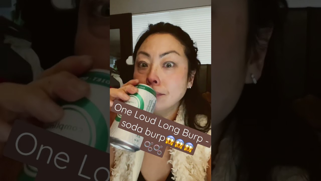 One loud long soda pop burp - ginger ale | thebakedKorean | #burping #shorts #burps #thebakedkorean