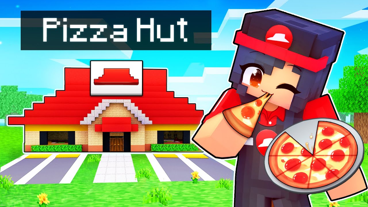 Opening Our PIZZA HUT Restaurant In Minecraft!
