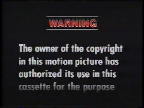 Opening to Diner (1982 VHS)