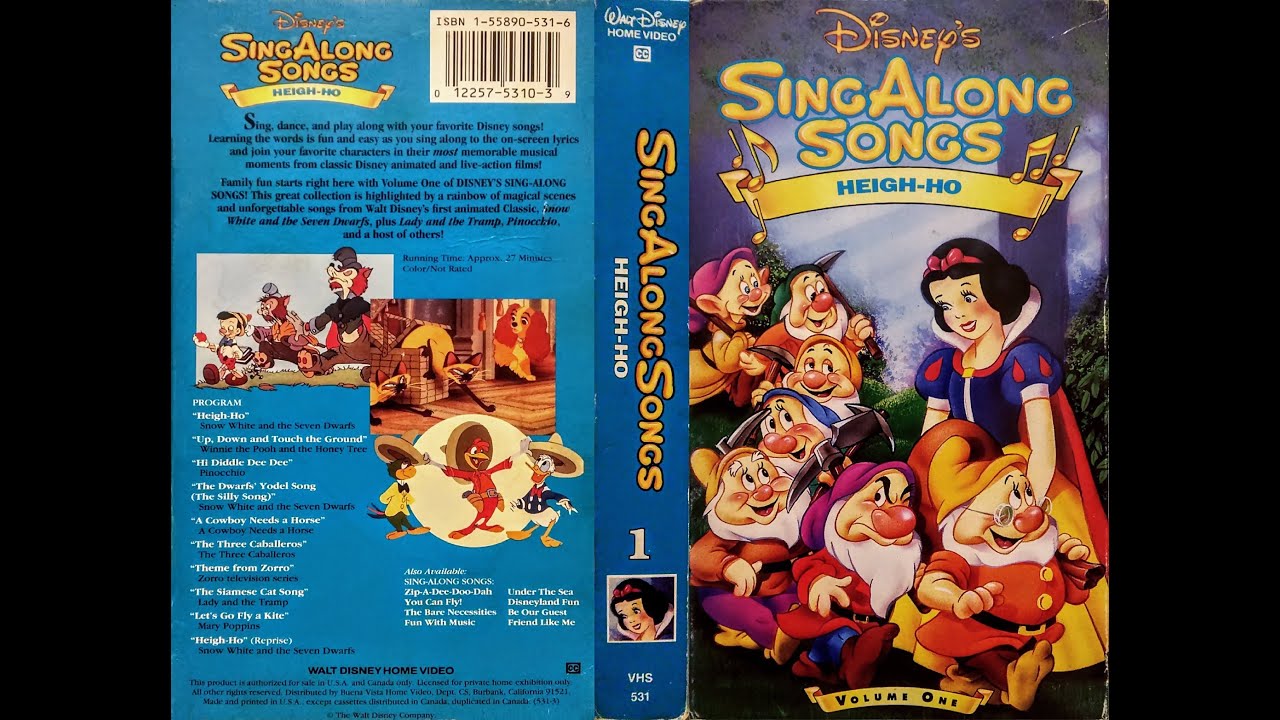 Opening to Disney's Sing Along Songs - Heigh Ho 1993 VHS