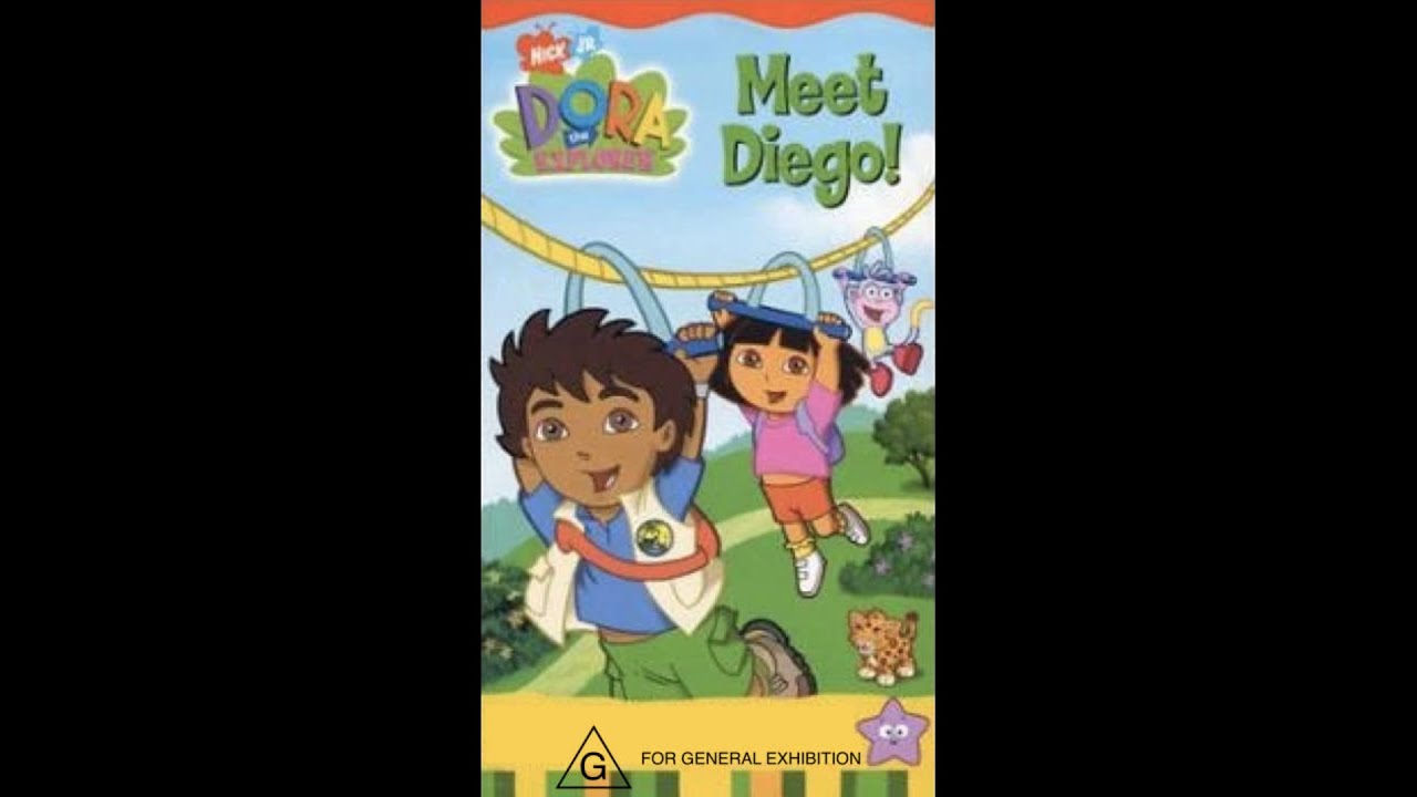 Opening To Dora the Explorer - Meet Diego! 2004 VHS Australia
